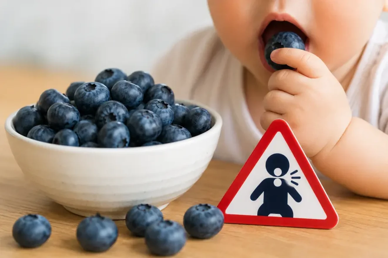 Whole blueberries: a choking hazard for young children-image