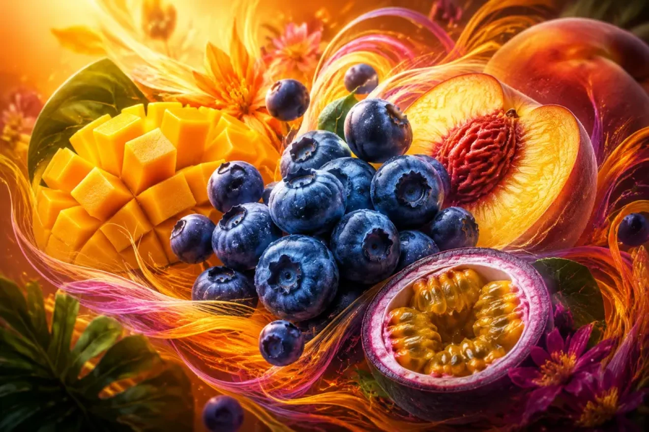 Naturipe sperimenta mirtilli con aromi di mango e pesca-image