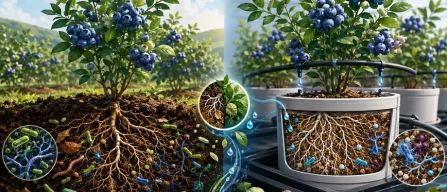 Concimazione biologica del mirtillo: protocolli avanzati per suolo e fuori suolo-image