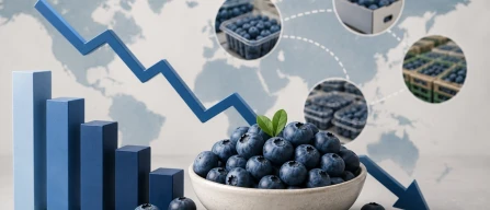 Mirtilli online: indice globale dei prezzi in calo del 3% nella settimana 21/2026 sui mercati-image