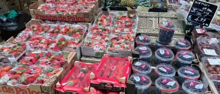 Berries in Verona retail stores: rising prices, limited raspberry supply and foreign origins dominate-image