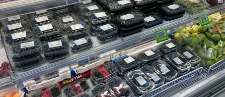 The berry range in the retail stores in Genoa (Italy)-image
