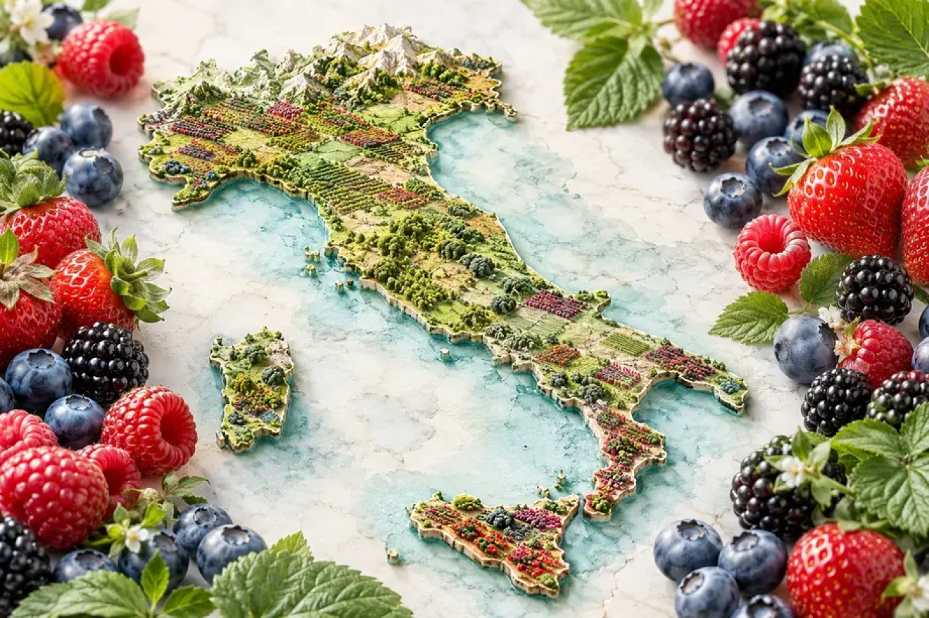 Piccoli frutti in Italia, superfici in consolidamento: il Nord frena e il Sud accelera-image